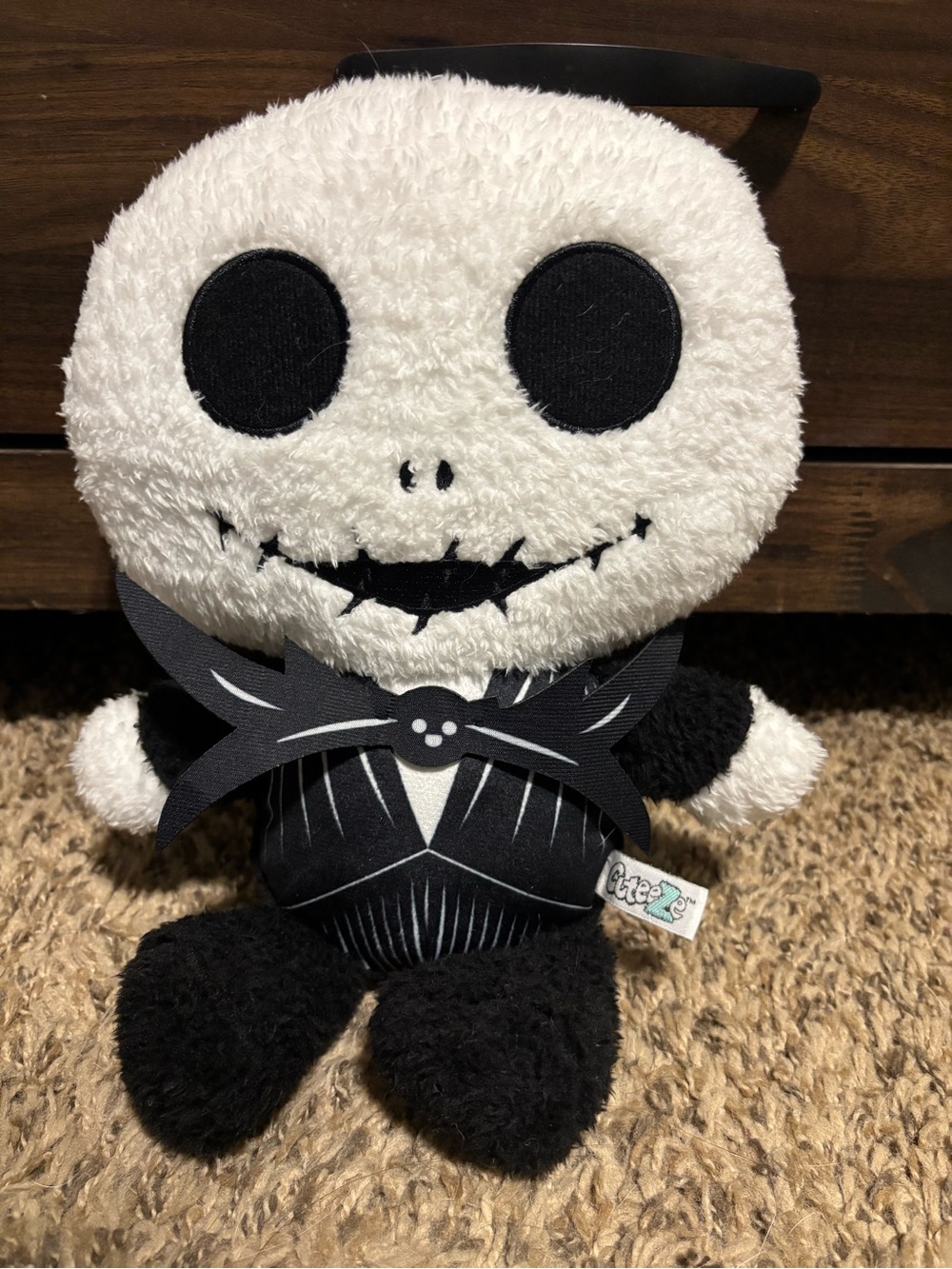 Creepy Cute Black & White Plush Skeleton Toy - Kids Toys
